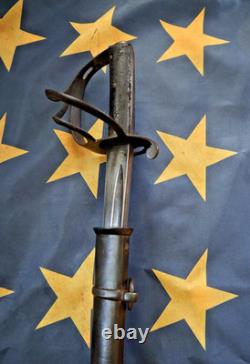 CIVIL War Confederate English Blockade Unmarked M 1853 Mole Cavalry Sword