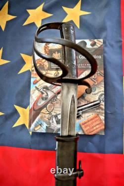 CIVIL War Confederate English Blockade Unmarked M 1853 Mole Cavalry Sword