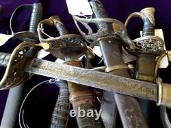 CIVIL War Confederate English Blockade Unmarked M 1853 Mole Cavalry Sword