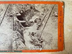 CIVIL War Confederate Ft Mahone 3rd Battle Of Petersburg Battle Photo Stereoview