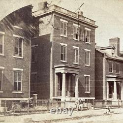 CIVIL War Confederate General Lee's Richmond Headquarters 1864 Stereoview Photo