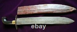 CIVIL War Confederate Large Bowie Knife Collection Of Lewis Leigh Of Virginia