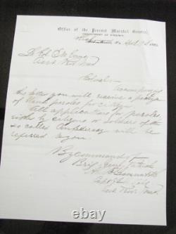 CIVIL War Confederate Lee's Army Parole Letter Richmond April 1865