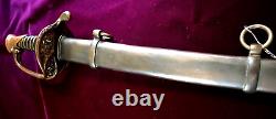 CIVIL War Confederate Leech & Rigdon Foot Officer Sword R E Neville Collection