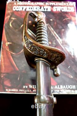 CIVIL War Confederate Leech & Rigdon Foot Officer Sword R E Neville Collection