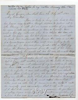 CIVIL War Confederate Letter To His Wife- Camp Georgia Va 1862