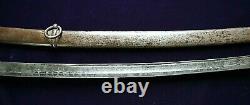 CIVIL War Confederate M 1840 Cavalry Sword With Confederate Etching On Blade