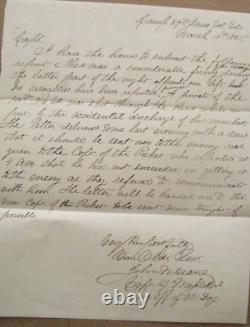 CIVIL War Confederate Pickets Refuse Union Pickets Message Virginia 1865