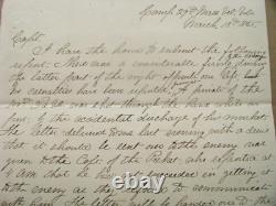 CIVIL War Confederate Pickets Refuse Union Pickets Message Virginia 1865