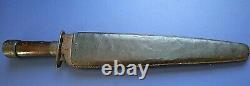 CIVIL War Confederate Rare Large 18 1/4 Inch Bowie Knife Not Sword Ca 1861