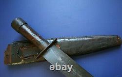 CIVIL War Confederate Rare Large 18 1/4 Inch Bowie Knife Not Sword Ca 1861