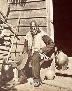 CIVIL War Confederate Slave Jack Smith Sitiki St Augustine Stereo View Photo