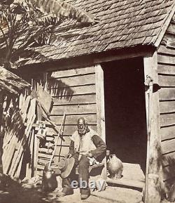CIVIL War Confederate Slave Jack Smith Sitiki St Augustine Stereo View Photo
