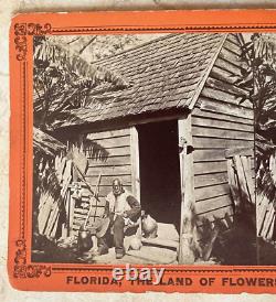CIVIL War Confederate Slave Jack Smith Sitiki St Augustine Stereo View Photo