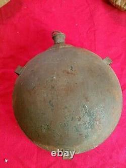 CIVIL War Confederate Tin Canteen With Cork Stopper