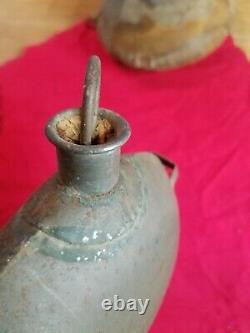 CIVIL War Confederate Tin Canteen With Cork Stopper