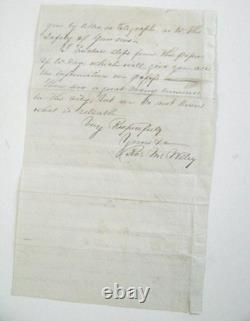 CIVIL War Confederate Virginia Col Robert Wiley Letter To 11th Virginia Mother