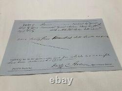 CIVIL War Csa Alabama Brig Gen Qm State Signed Duff C Green Stores Invoice @204