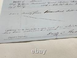 CIVIL War Csa Alabama Brig Gen Qm State Signed Duff C Green Stores Invoice @204