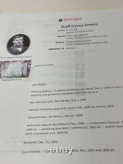 CIVIL War Csa Alabama Brig Gen Qm State Signed Duff C Green Stores Invoice @204