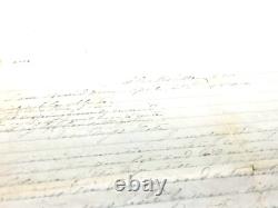 CIVIL War Csa Four Full Pages 1864 Clarksville Va Very Faint Nice Content @202