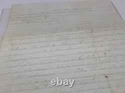 CIVIL War Csa Four Full Pages 1864 Clarksville Va Very Faint Nice Content @202