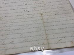 CIVIL War Csa Four Full Pages 1864 Clarksville Va Very Faint Nice Content @202