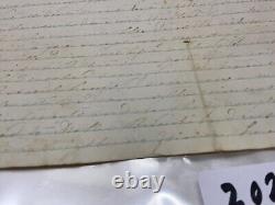 CIVIL War Csa Four Full Pages 1864 Clarksville Va Very Faint Nice Content @202