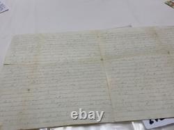 CIVIL War Csa Four Full Pages 1864 Clarksville Va Very Faint Nice Content @202