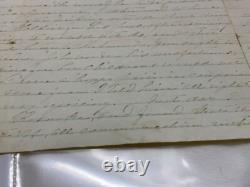 CIVIL War Csa Four Full Pages 1864 Clarksville Va Very Faint Nice Content @202