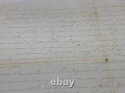 CIVIL War Csa Four Full Pages 1864 Clarksville Va Very Faint Nice Content @202