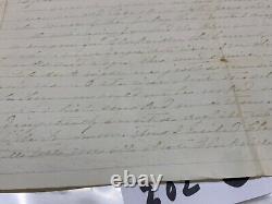 CIVIL War Csa Four Full Pages 1864 Clarksville Va Very Faint Nice Content @202