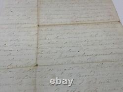 CIVIL War Csa Four Full Pages 1864 Clarksville Va Very Faint Nice Content @202