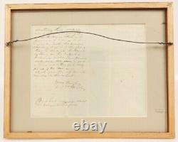 CIVIL War Document, William Brooks, Monongahala, Pa, 1864 Framed