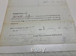 CIVIL War Draft Exemption Summit Schoharie Cyy Ny Medical Surgeon Signed 1805
