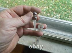 CIVIL War Era 7 1/8flint Glass Lachrymatory Tear Catcher Vial With Stopper 1860