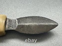 CIVIL War Era Rodgers Bone Handle Ink Scraper Knife For Documents 6 Long