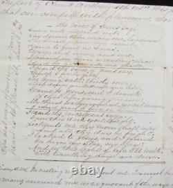 CIVIL War Evangelical Christian Captain Charles A Moore Letter 47th New York