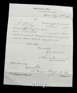 CIVIL War Faneuil Hall Boston Massachusetts Furlough 2nd Mass Ha