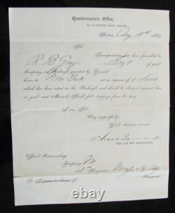 CIVIL War Faneuil Hall Boston Massachusetts Furlough 2nd Mass Ha