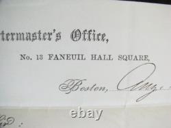 CIVIL War Faneuil Hall Boston Massachusetts Furlough 2nd Mass Ha