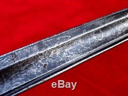 CIVIL War Fine American Navy Usn M1852 Naval Sword Decorated Blade W. Clauberg