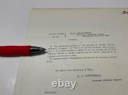 CIVIL War Florida Fort Jefferson Special Order Usct Soldier Released 1865