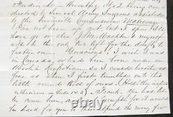 CIVIL War Frederick Maryland Hilarious Draft Dodger Letter Antietam Campaign