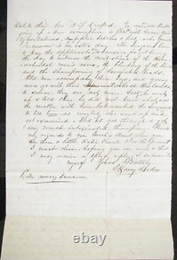 CIVIL War Frederick Maryland Hilarious Draft Dodger Letter Antietam Campaign