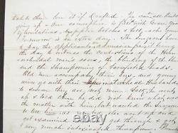 CIVIL War Frederick Maryland Hilarious Draft Dodger Letter Antietam Campaign