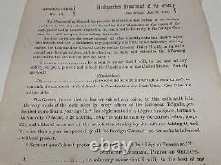 CIVIL War Gen Butler New Orleans Aliens Must Take The Oath June 1862 1799