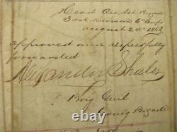 CIVIL War General Alexander Shaler & General Henry Terry Signed Discharge