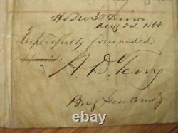 CIVIL War General Alexander Shaler & General Henry Terry Signed Discharge
