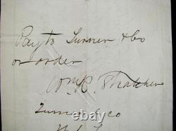 CIVIL War General John Hartranft Signed Pay For 198th Pennsylvania Officer 1869